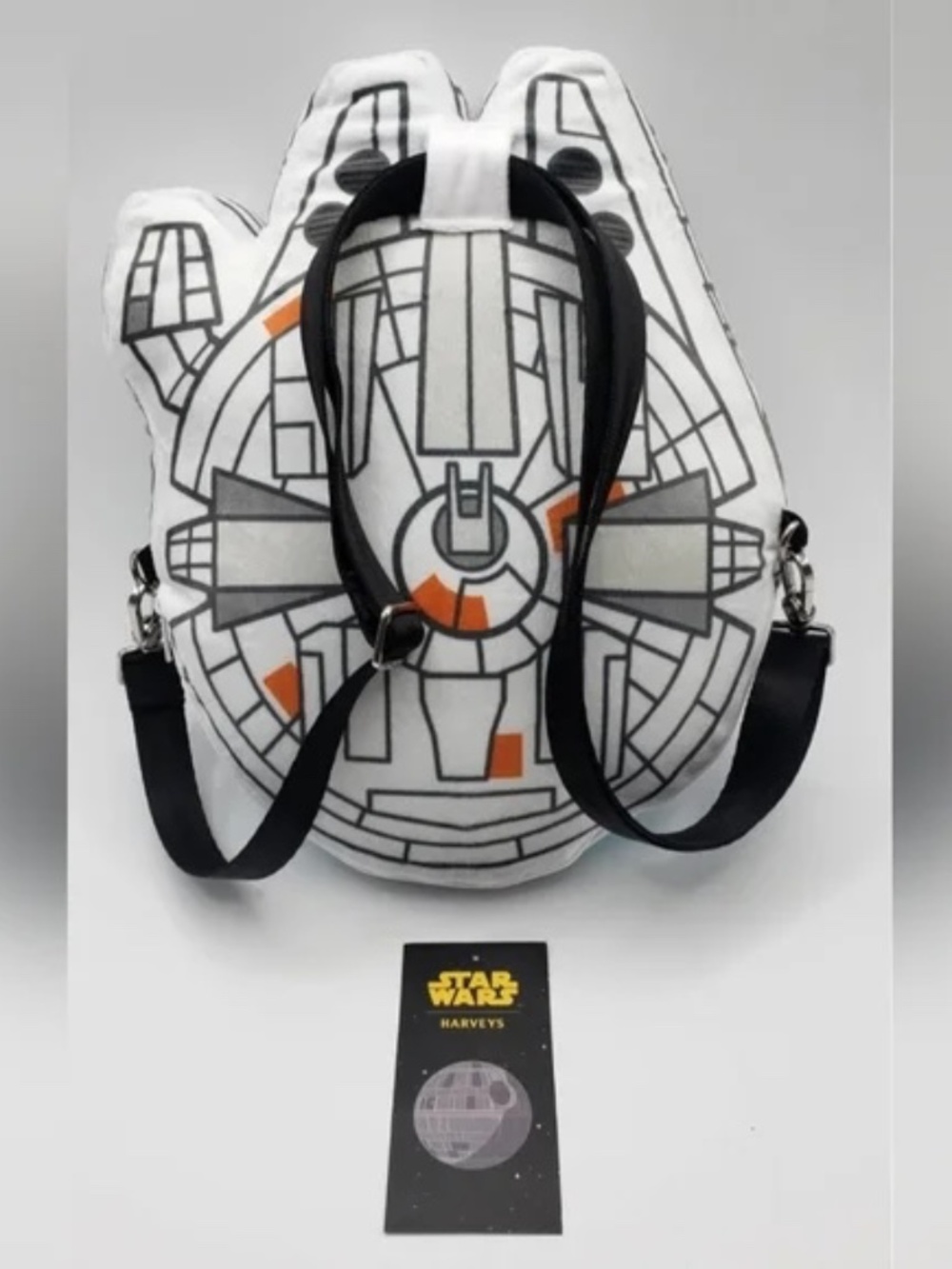 Harveys x Star Wars Plush Millennium Falcon Convertible Crossbody/Backpack NWT